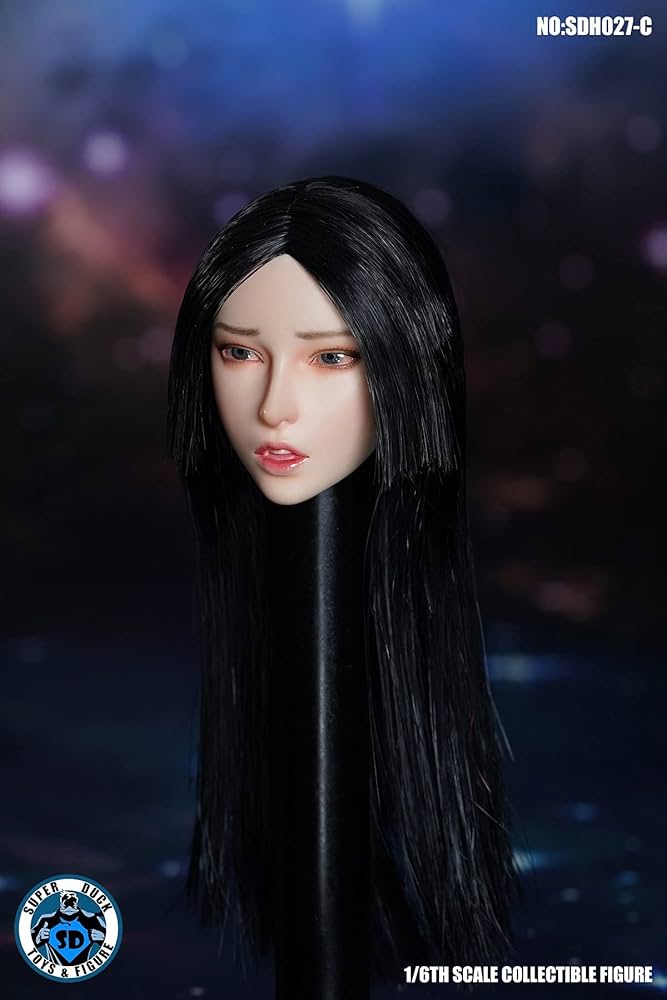 Phicen Super Duck 1/6 SDH027 Asia Girl Head Sculpt for Hottoys